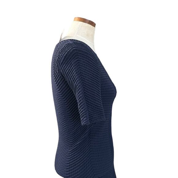 NWT Tees By Tina One Size Seamless Bodycon Dress Stretch Navy Slimming O/S - Picture 7 of 9